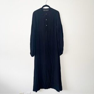 Christy Dawn Long Sleeve Maxi Midi Black Dress Size XS/S boho Whimsigoth